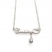 Personalized Name Necklace with Dangling Diamond